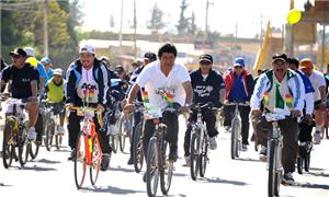 Pedala aconteceu na região central de Cochabamba