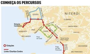 Percursos do VLT de Niterói