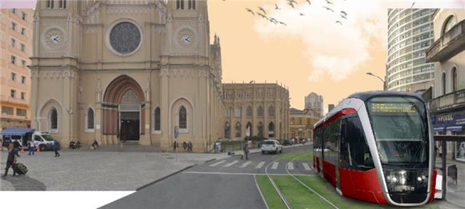 Perspectiva artística mostra VLT no centro de Curi