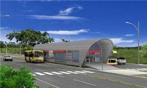 Perspectiva de futura estação do BRT Transoeste