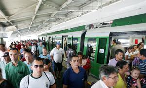 Plataforma de estação da linha sul do metrô de For