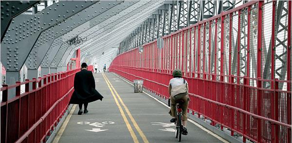 Ponte Williamsburg, NY: exclusiva para ciclistas e