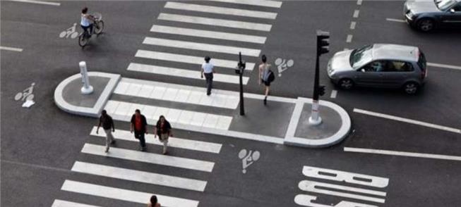 Praça da República após obra que retirou faixas de