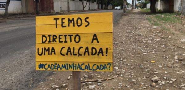 Prefeitura faz obra na pista, mas não constrói cal