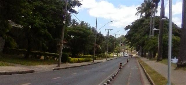 Prismas separando ciclovia em BH: MP vê risco a ci