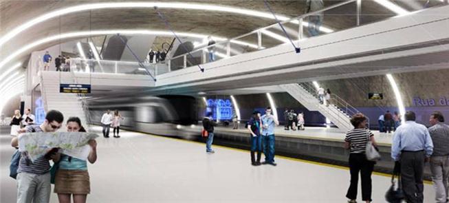 Projeção da futura Estação das Flores do metrô