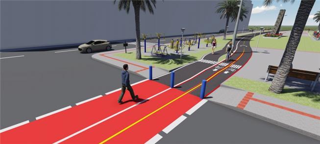 Projeto contempla ainda calçada para pedestres