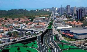 Projeto da avenida Engenheiro Roberto Freire em Na