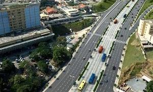 Projeto do BRT na avenida Antônio Carlos