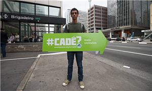 Protesto do Greenpeace pela mobilidade urbana em S