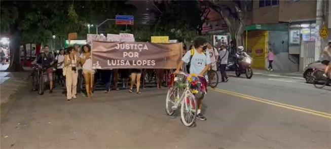 Protesto ontem (19) em Vitória pela morte da cicli