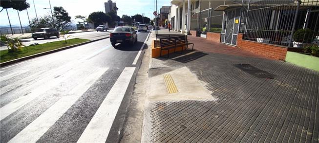 Rampa terminada na semana passada na rua Rui Doria