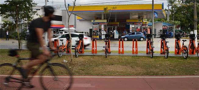 Redução (18%) no uso de bicicleta em SP na pandemi