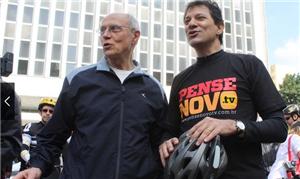 Senador Suplicy e Haddad participam de bicicletada