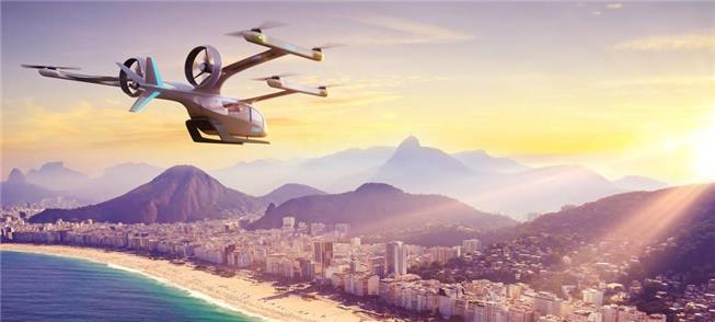 Simulação de voo sobre o Rio de Janeiro