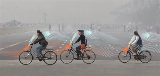 Smog Free Bike, projetada pelo Studio Roosegaarde