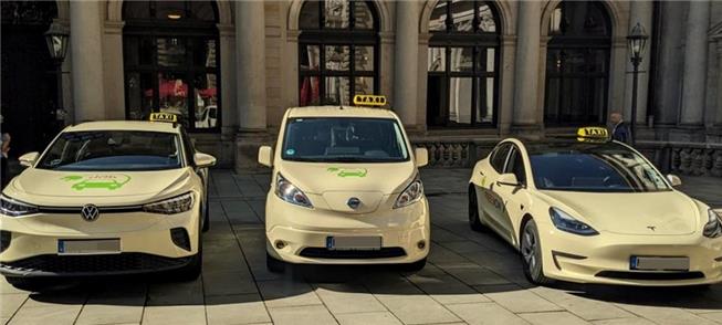 Táxis em Hamburgo: elétricos têm preferência