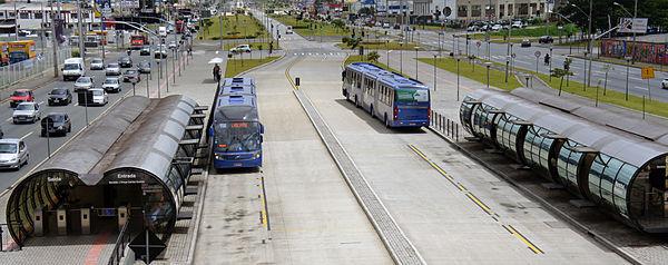 Terminal da linha Verde, em Curitiba