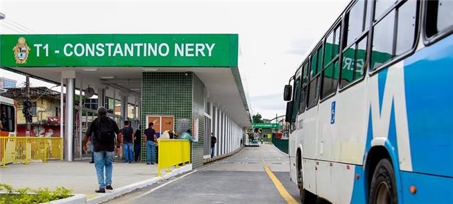 Terminal de ônibus revitalizado em 2021 em Manaus