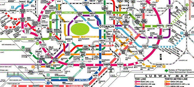 Tokio Metro Map