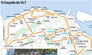 Traçado do VLT
