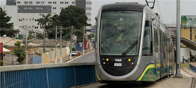 Trajeto de testes do VLT Cuiabá