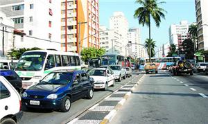 Trânsito em Santos SP