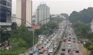 Trânsito em SP...no Dia Mundial Sem Carro