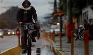 Trecho de ciclovia na Zona Oeste