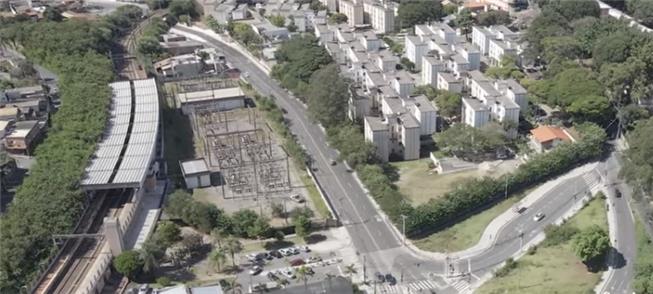 Trecho sem ciclovia entre Av. Santa Inês e acesso