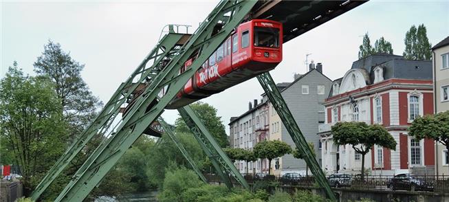 Trecho sobre o rio Wupper: 12 m de altura