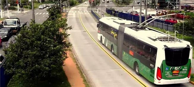 Trolebus da Metra no Corredor ABD