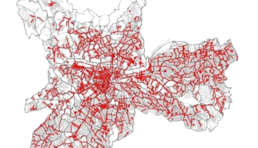 Um mapa da caminhabilidade em SP