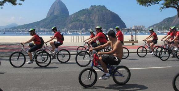 Usuários de bicicleta no Rio