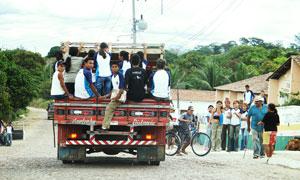 Veículo inapropriado para realizar o transporte d