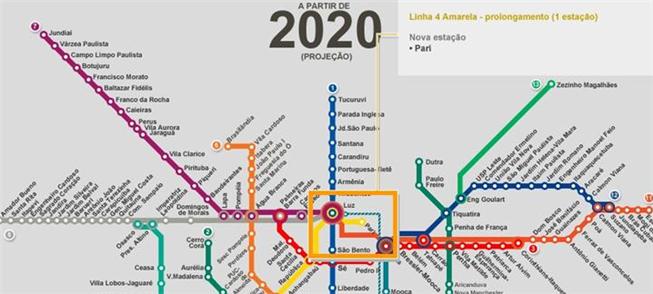 Veja a evolução das obras do metrô até 2020