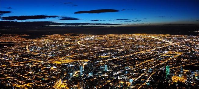 Vista aérea de Bogotá