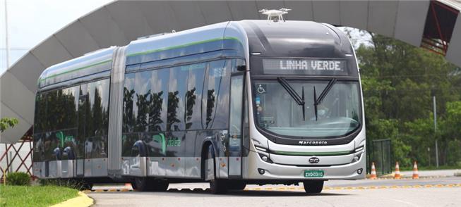 VLP Marcopolo/BYD em testes na cidade de S. José d