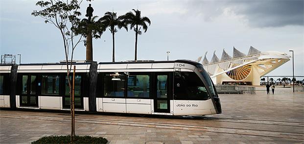 VLT em frente ao Museu do Amanhã, na zona portuári