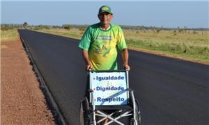 Zé do Pedal no início da jornada pela acessibilida